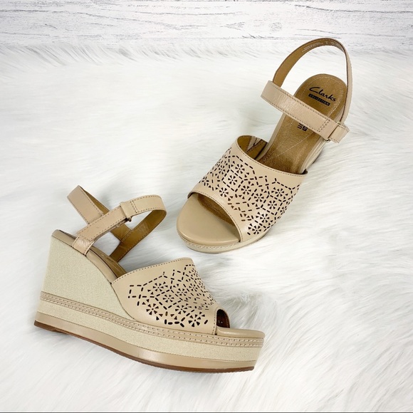 Clarks Shoes - Clarks • NWOT Soft Cushion Sandal Wedges